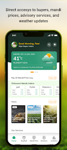 Direct access to buyers, mandi prices, advisory services